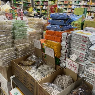 a variety of packaged goods