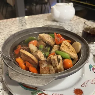 'pork belly' &amp; taro hot pot