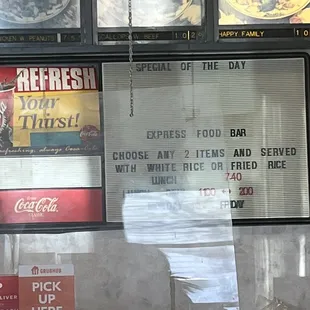 Lunch special on board