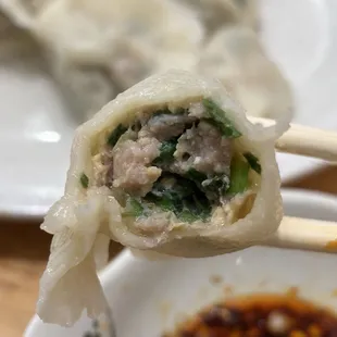 Pork, Shrimp, Chive &amp; Egg Dumpling filling