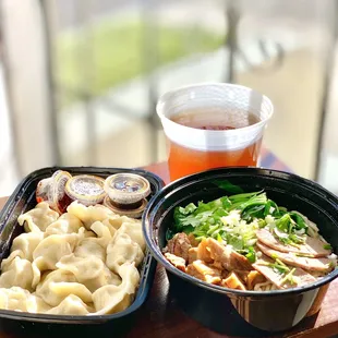House Special Beef Noodle Soup + Shiitake Mushroom and Fish Filet