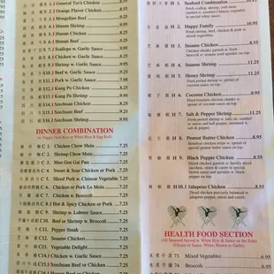 Menu! Plus you can order sushi rolls to-go!