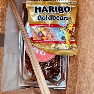 Yubu threw in some candy with my order. Win win!