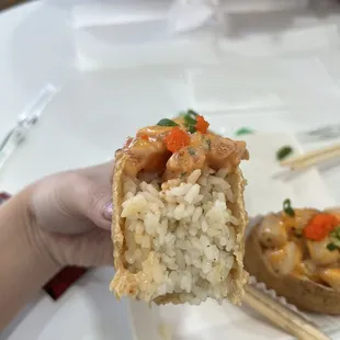 So much rice - skimped out on fish I feel.