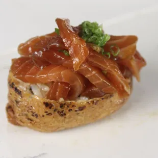 Soy marinated salmon