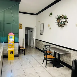 the inside of a restaurant