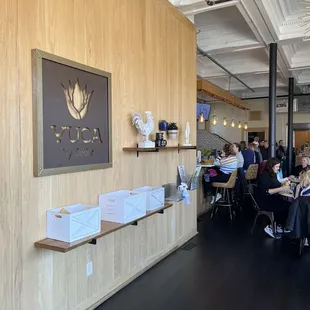 View when you enter restaurant