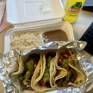 Carne Asada Taco Plate