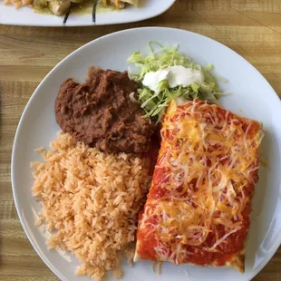 Chimichanga (minus one bite of beans)