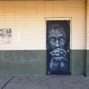 Art in parking lot area