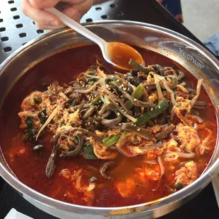 Yukgaegang Noodle Soup