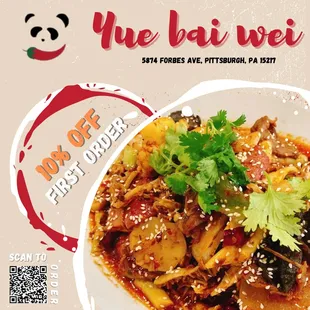 a plate of chinese food