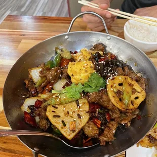 Beef in Hot and Spicy Pot