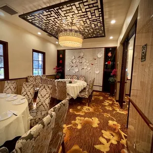 the dining room of a chinese restaurant