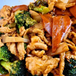 Chicken and broccoli