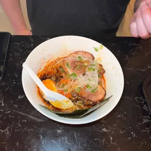 Spicy miso ramen - not a lot of broth