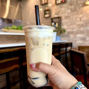 Cookie Cutter with grass jelly instead of black pearls