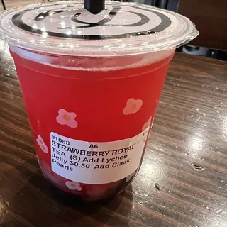 24 oz. Strawberry Royal Tea