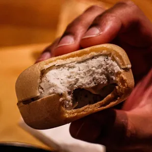 the inside of the sandwich