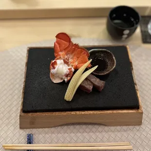 A5 Wagyu, lobster