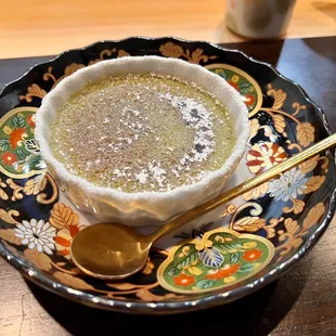 Matcha crème brulee