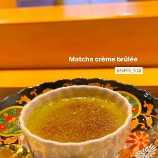 Matcha crème brûlée