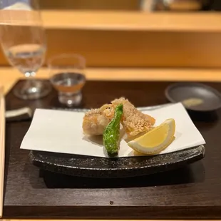 Deep fried tile fish
