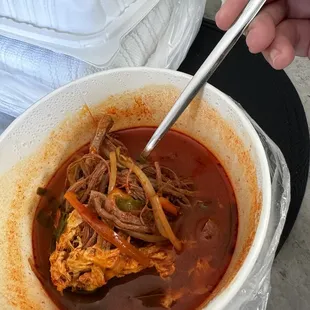 Yook Gae Jang ( Yukgaejang) - Korean Spicy Beef Soup