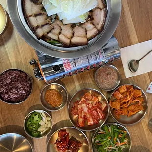 Always the best! They provide generous amount of delicious side dishes! Plus the ramen yukdaejang ahhhhh the best!
