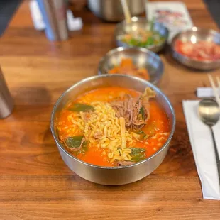 Yuk gae jang with ramyun