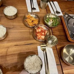 Side dishes and rice