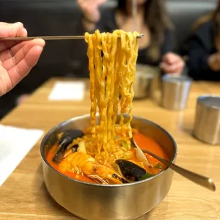 Seafood premium yukgaejang with ramen