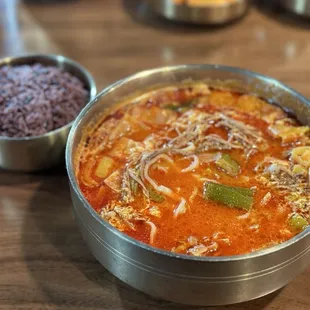 Original Yuk Gae Jang with Pasta or Ramen