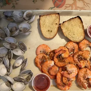 a platter of seafood