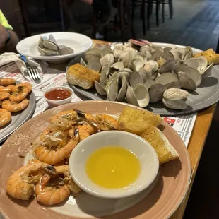 Our Table Loaded with Food!