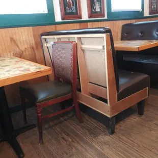 Mismatched furniture