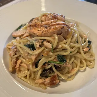 Miso Salmon Pasta