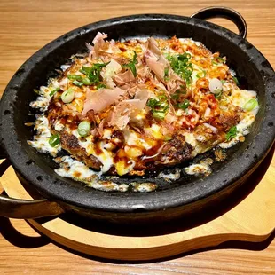 Okonomiyaki w/ Kimchi &amp; Fries...To DIE For!!