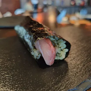 Yellowtail hand roll. Maybe the best