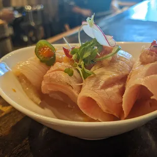 Yellowtail sashimi