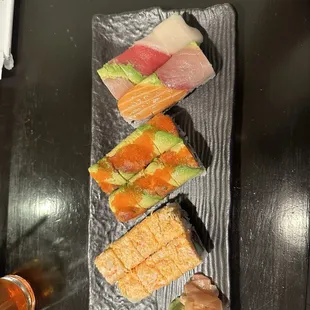 Phoenix, Piano, and Rainbow Sushi Rolls