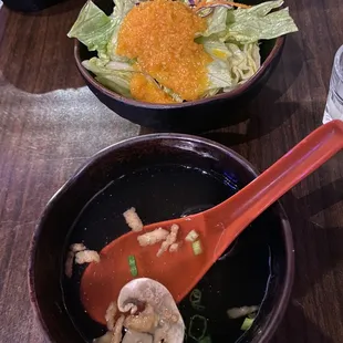 Soup and salad start