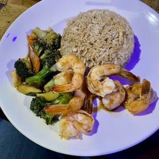 Lunch shrimp hibachi