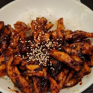 Spicy chicken bowl