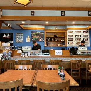 sushi and sashimi, interior