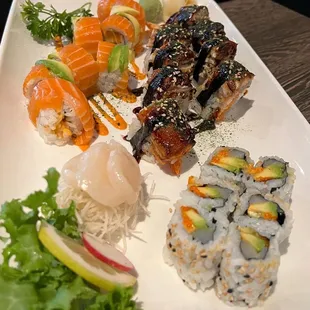 sushi and sashimi, sushi, food, sashimi