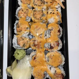 13. Spicy Tuna Roll and 6. Spicy Crab Roll