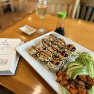 sashimi, sushi, sushi and sashimi, food