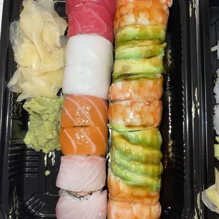 Rainbow Roll and Shrimp Lover Roll