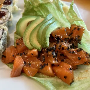 food, sushi and sashimi